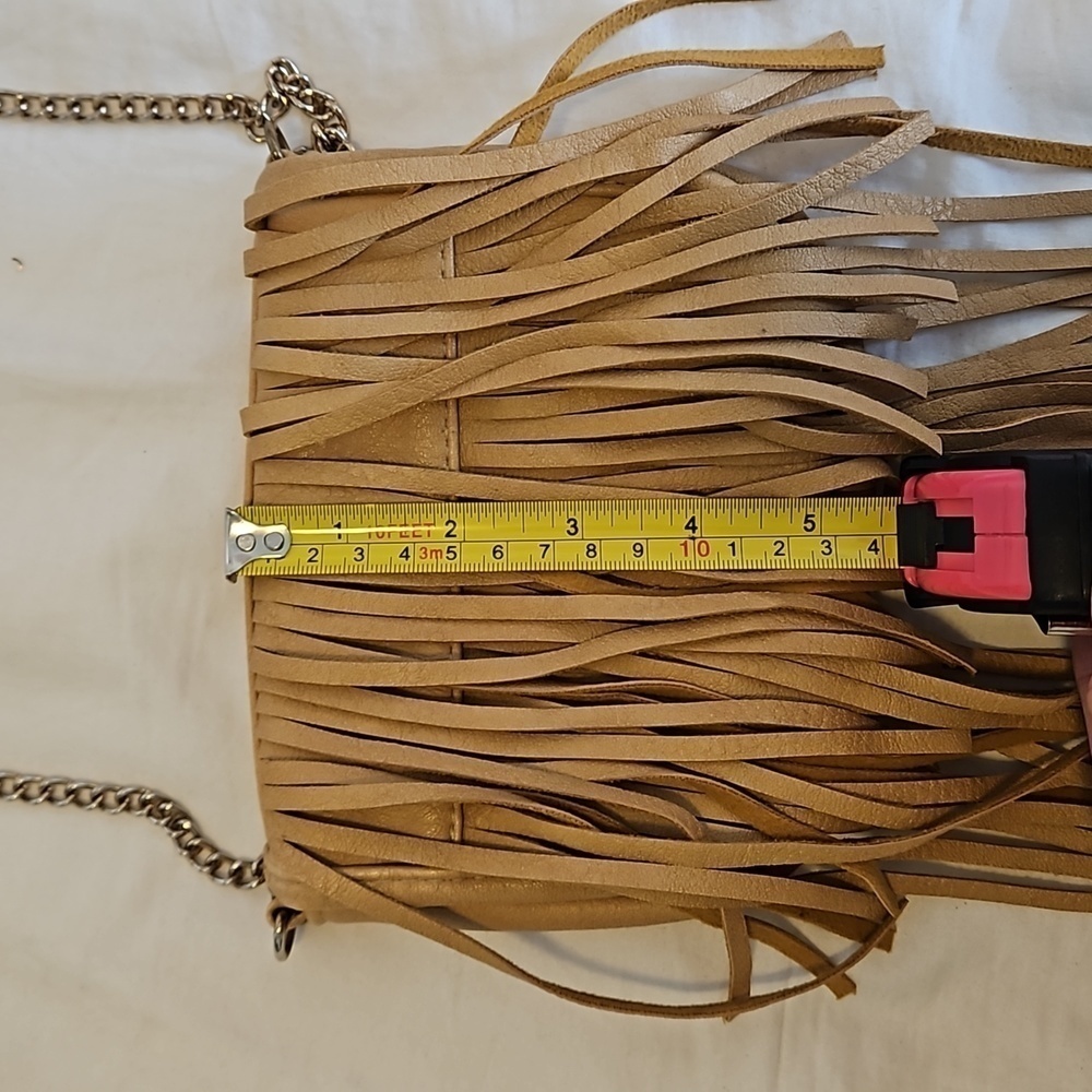 Tan Fringe Crossbody Bag - Picture 6 of 8